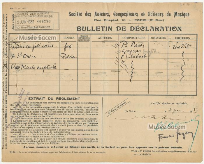 Declaration De Saint Ouen